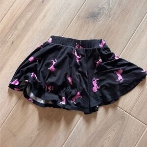 Black pixie lane Skort with Pink Unicorn Print
